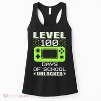 Video Gamer Student 100th Day Teacher 100 Days of School Women's Tank Top thumb 0