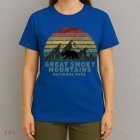 Vintage Great Smoky Mountains National Park Bear Meaningful Gift T-Shirt thumb 4