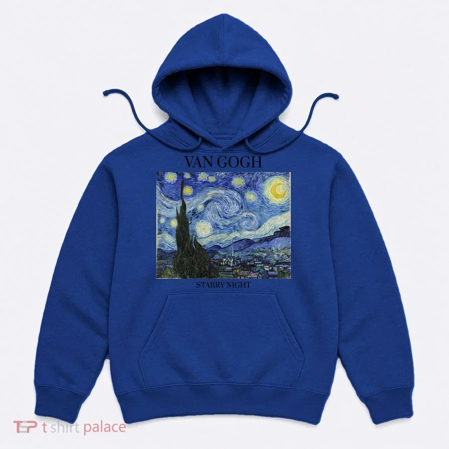 Van Gogh Starry Night Impressionist Art Vincent Van Gogh Gift Hoodie