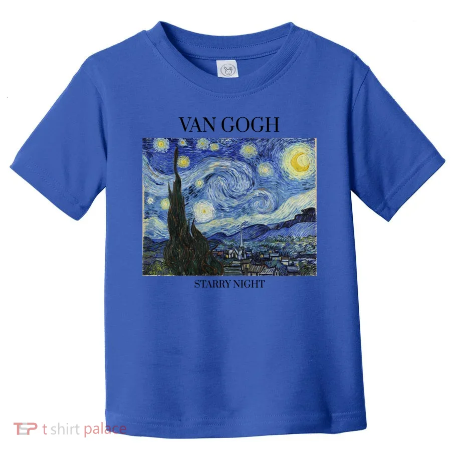 Van Gogh Starry Night Impressionist Art Vincent Van Gogh Gift Toddler T-Shirt