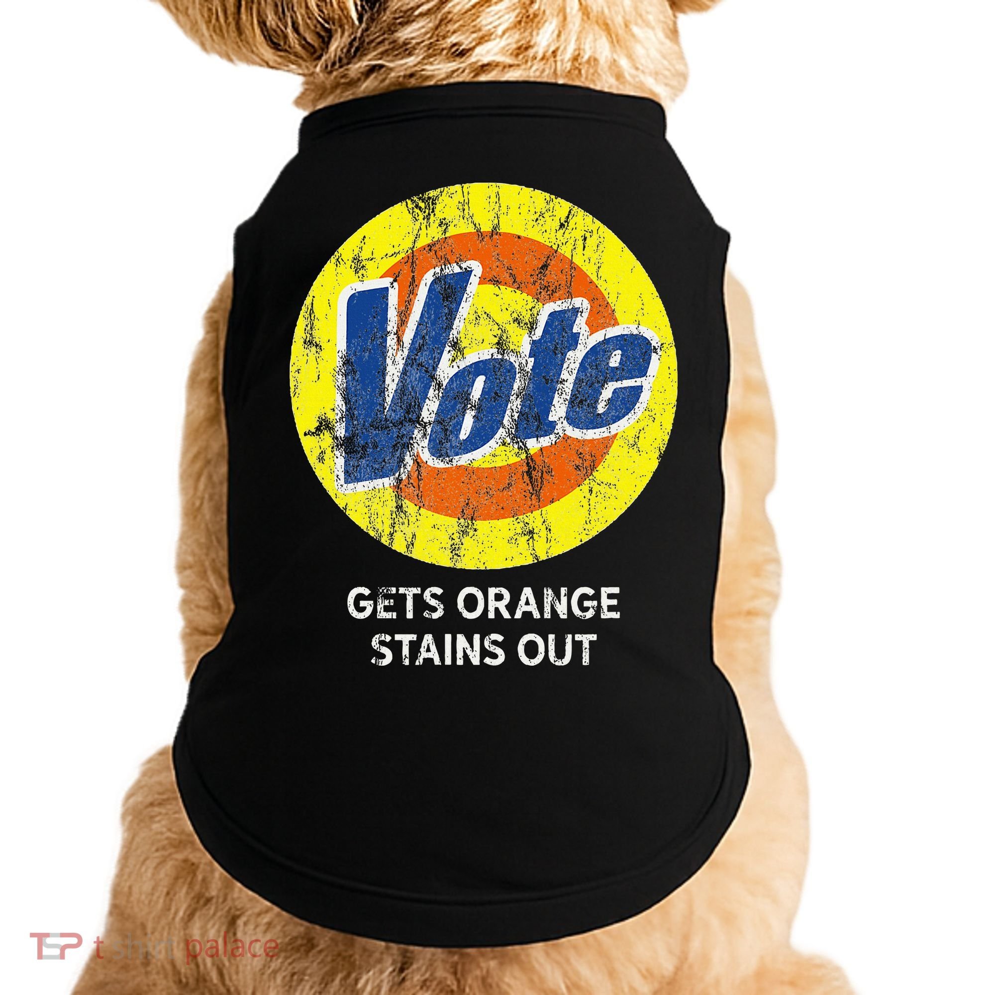 Vote Gets Stubborn Orange Stains Out Detergent Doggie Tank