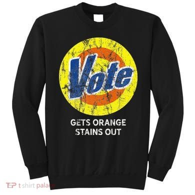 Vote Gets Stubborn Orange Stains Out Detergent Sweatshirt