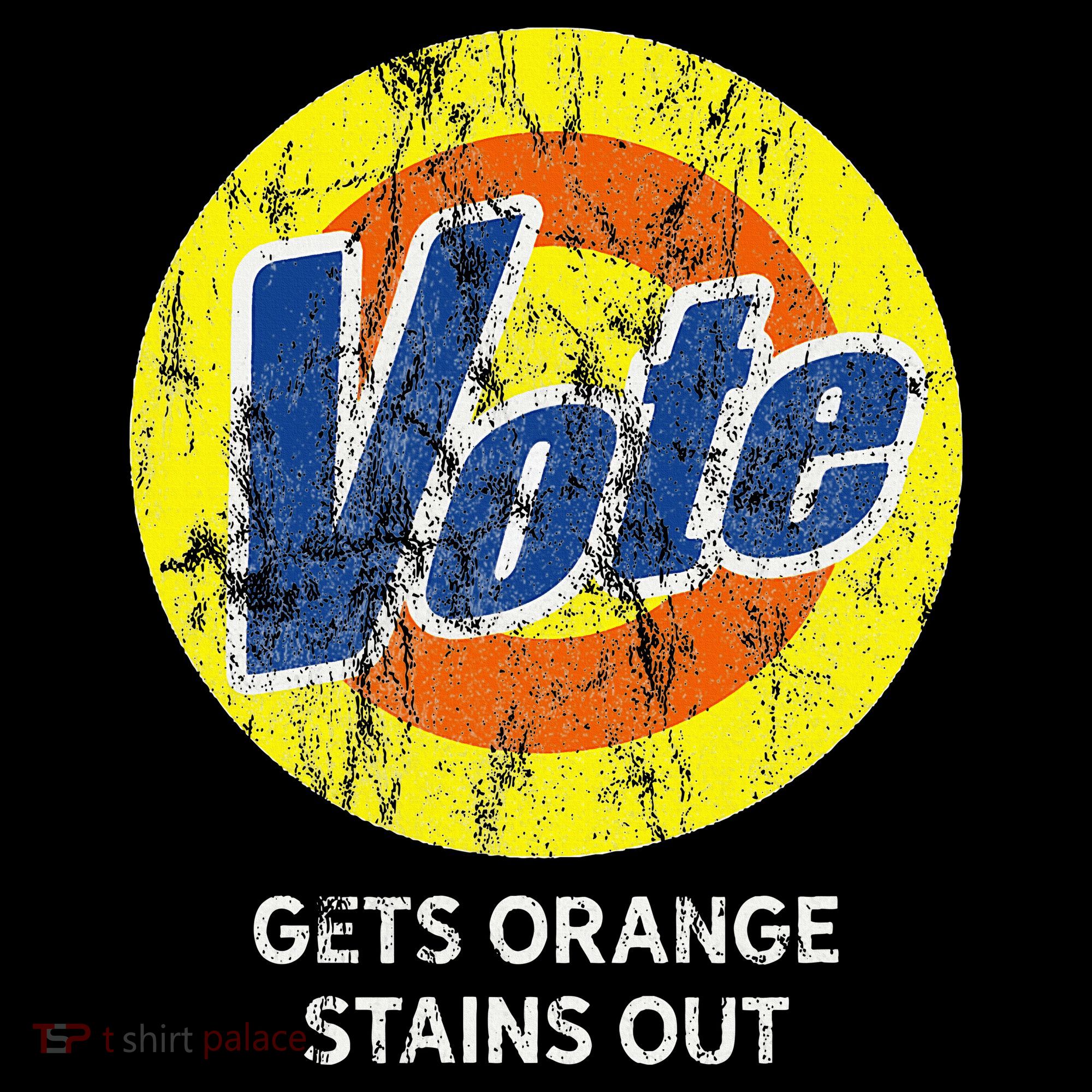 Vote Gets Stubborn Orange Stains Out Detergent T-Shirt