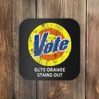 Vote Gets Stubborn Orange Stains Out Detergent Coaster thumb 0