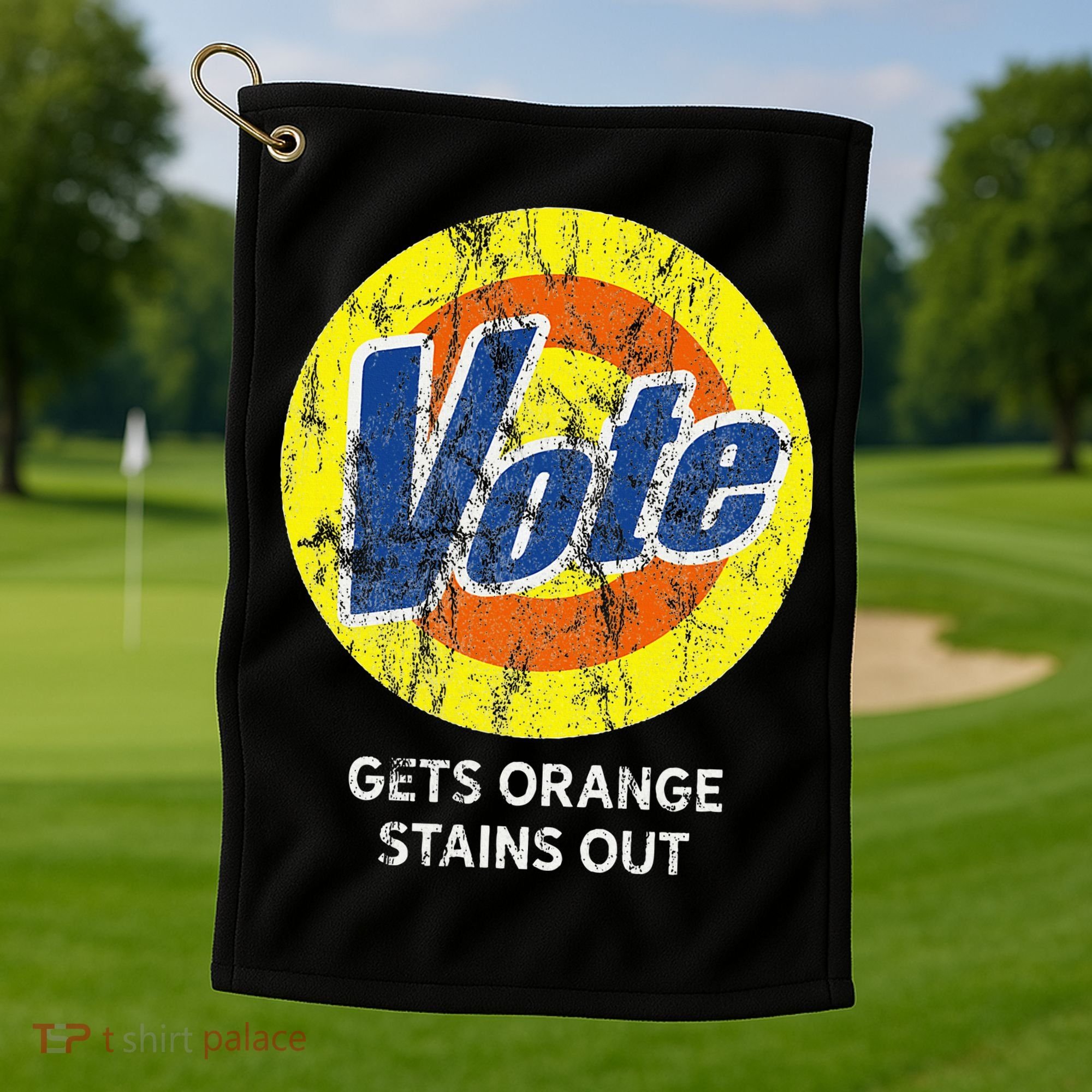 Vote Gets Stubborn Orange Stains Out Detergent Golf Towel