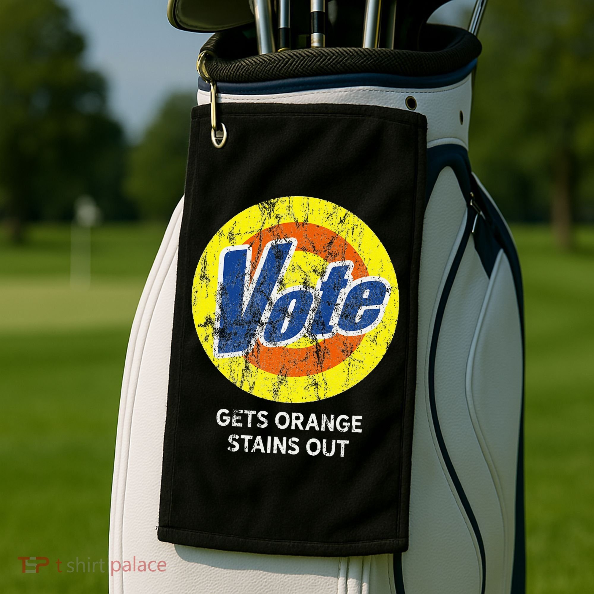 Vote Gets Stubborn Orange Stains Out Detergent Golf Towel
