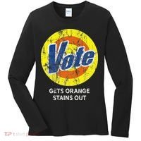 Vote Gets Stubborn Orange Stains Out Detergent Women's Long Sleeve Shirt thumb 0