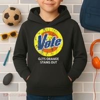 Vote Gets Stubborn Orange Stains Out Detergent Kids Hoodie thumb 2