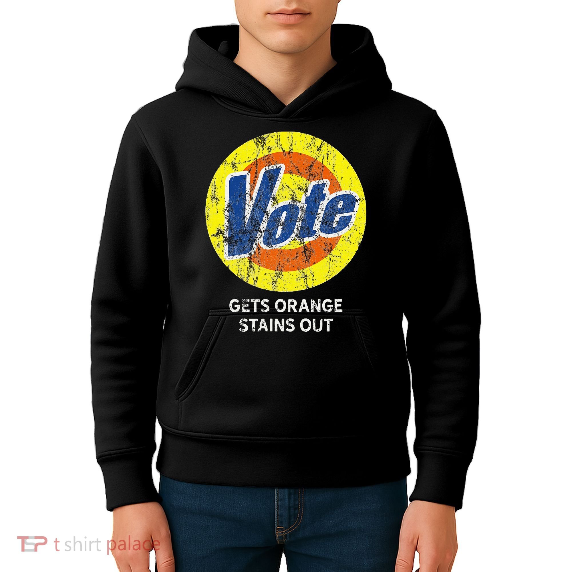 Vote Gets Stubborn Orange Stains Out Detergent Kids Hoodie