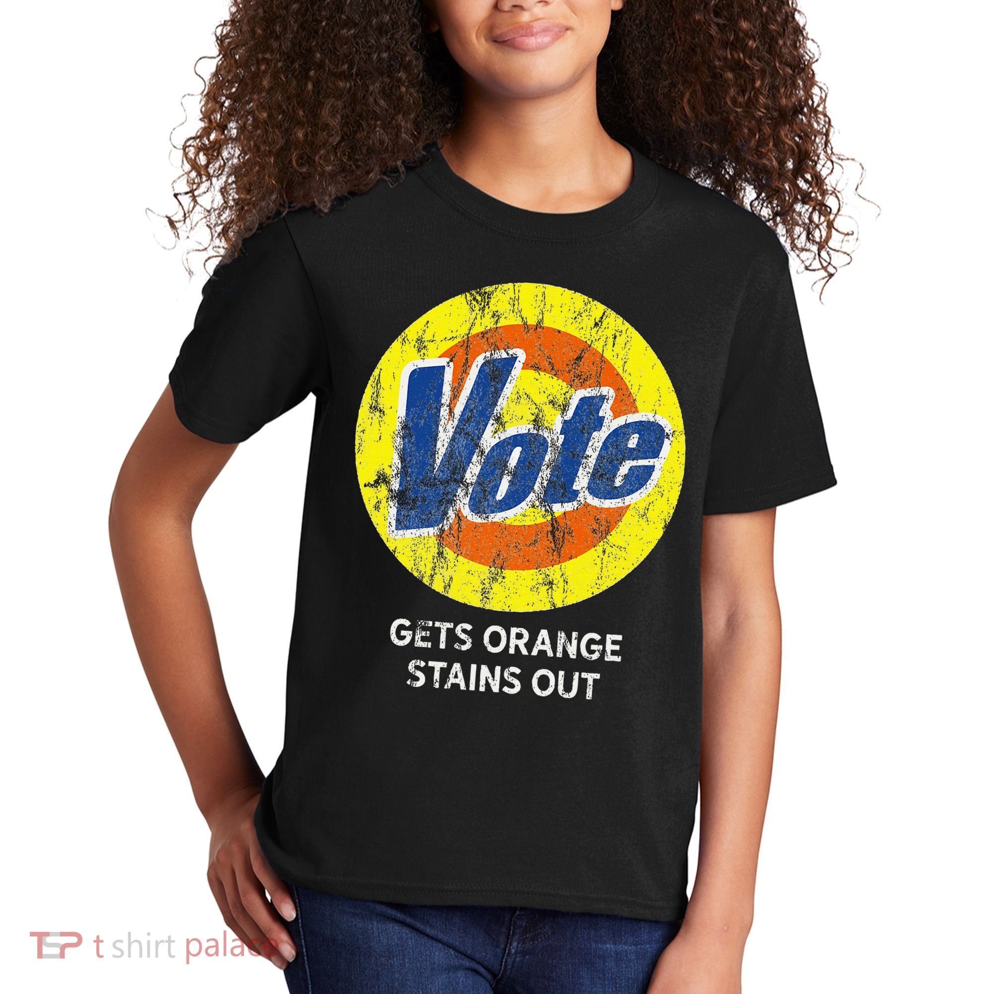 Vote Gets Stubborn Orange Stains Out Detergent Kids T-Shirt