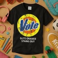Vote Gets Stubborn Orange Stains Out Detergent Kids T-Shirt thumb 3