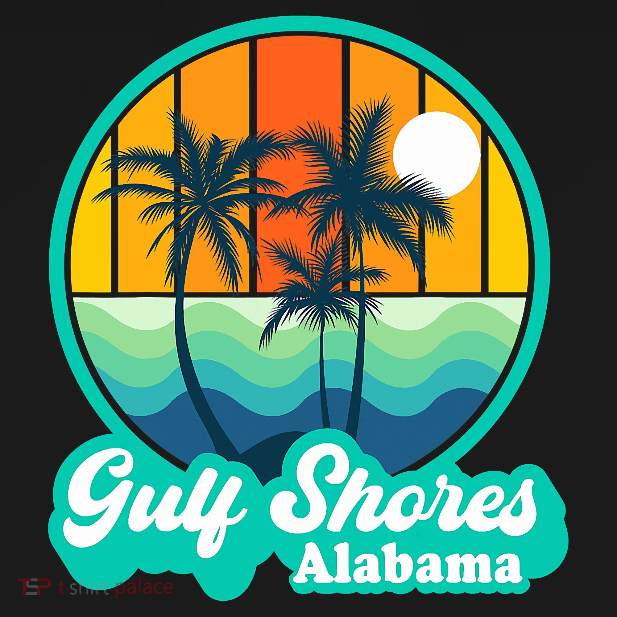 Vintage Gulf Shores Alabama Summer Vacation Beach Souvenirs Full Zip Hoodie