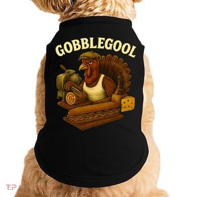 Vintage Gobblegool Turkey Thanksgiving Doggie Tank