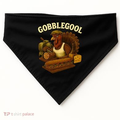Vintage Gobblegool Turkey Thanksgiving USA-Made Doggie Bandana