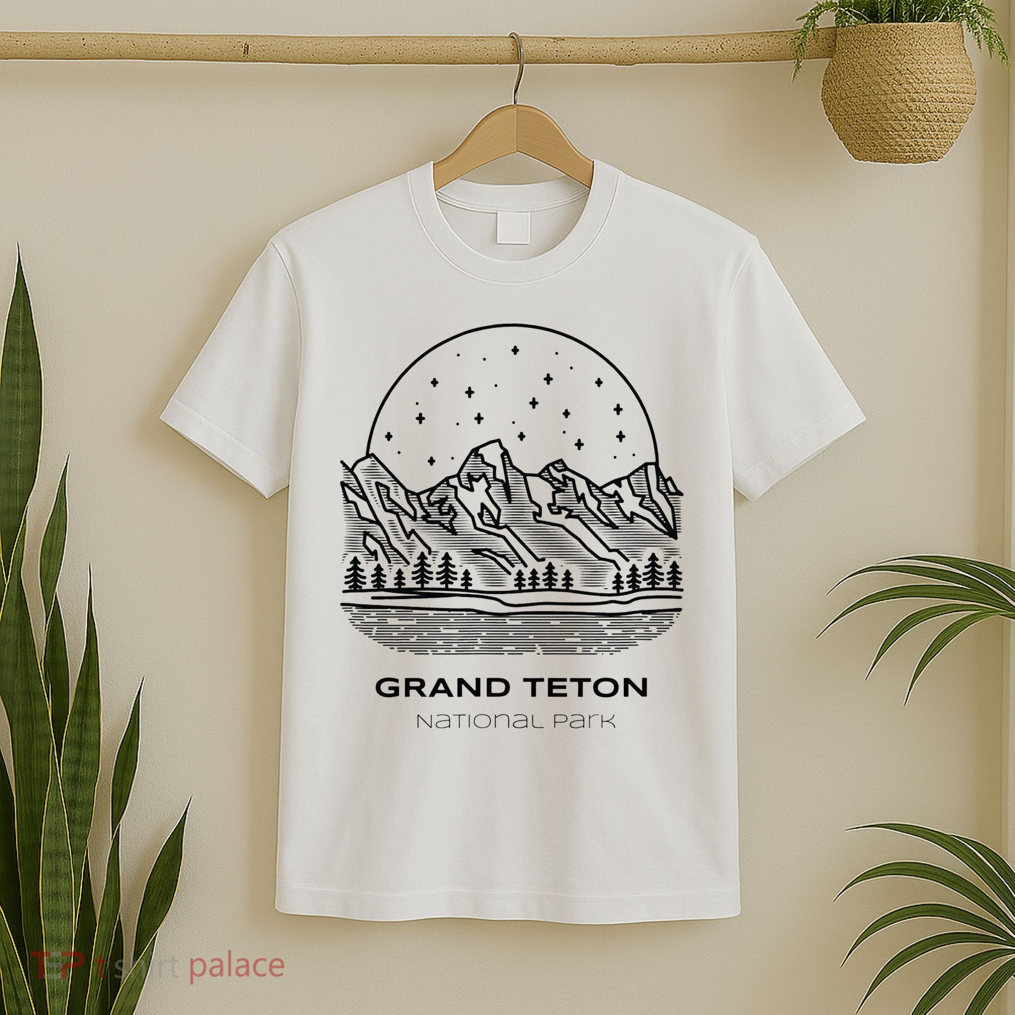 Vintage Grand Teton National Park Hike T-Shirt