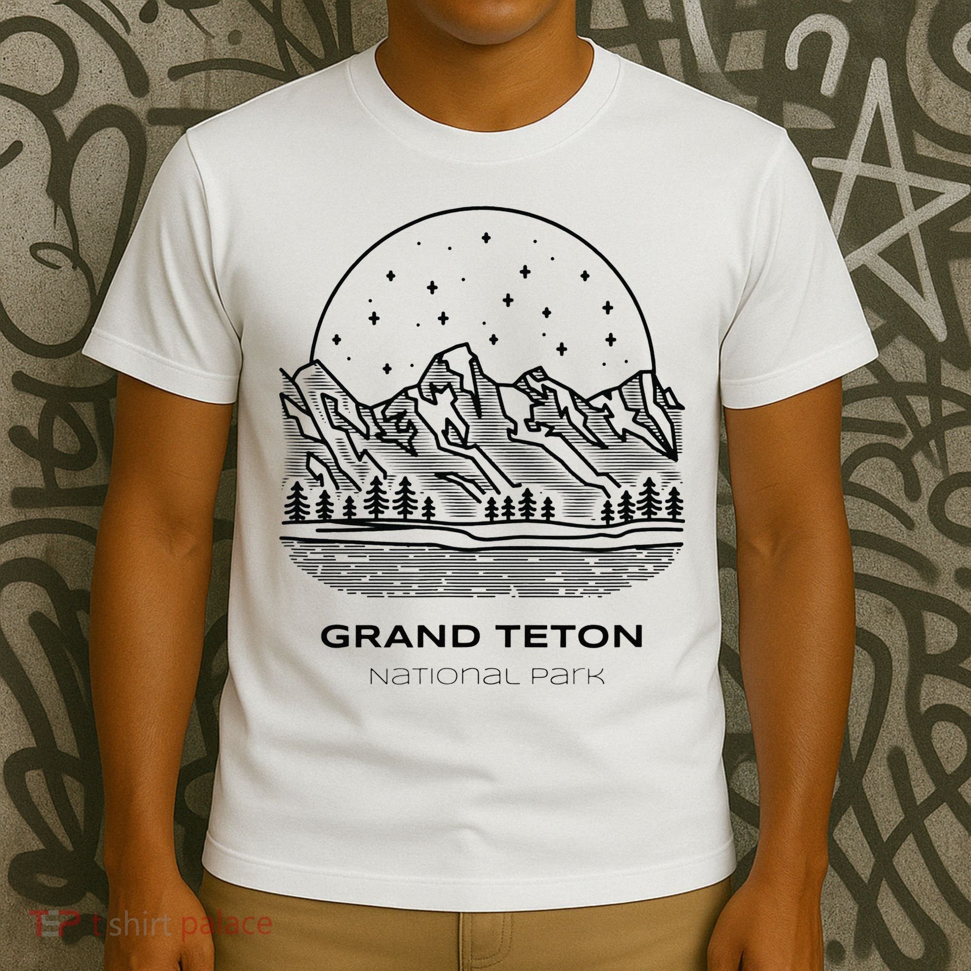 Vintage Grand Teton National Park Hike T-Shirt