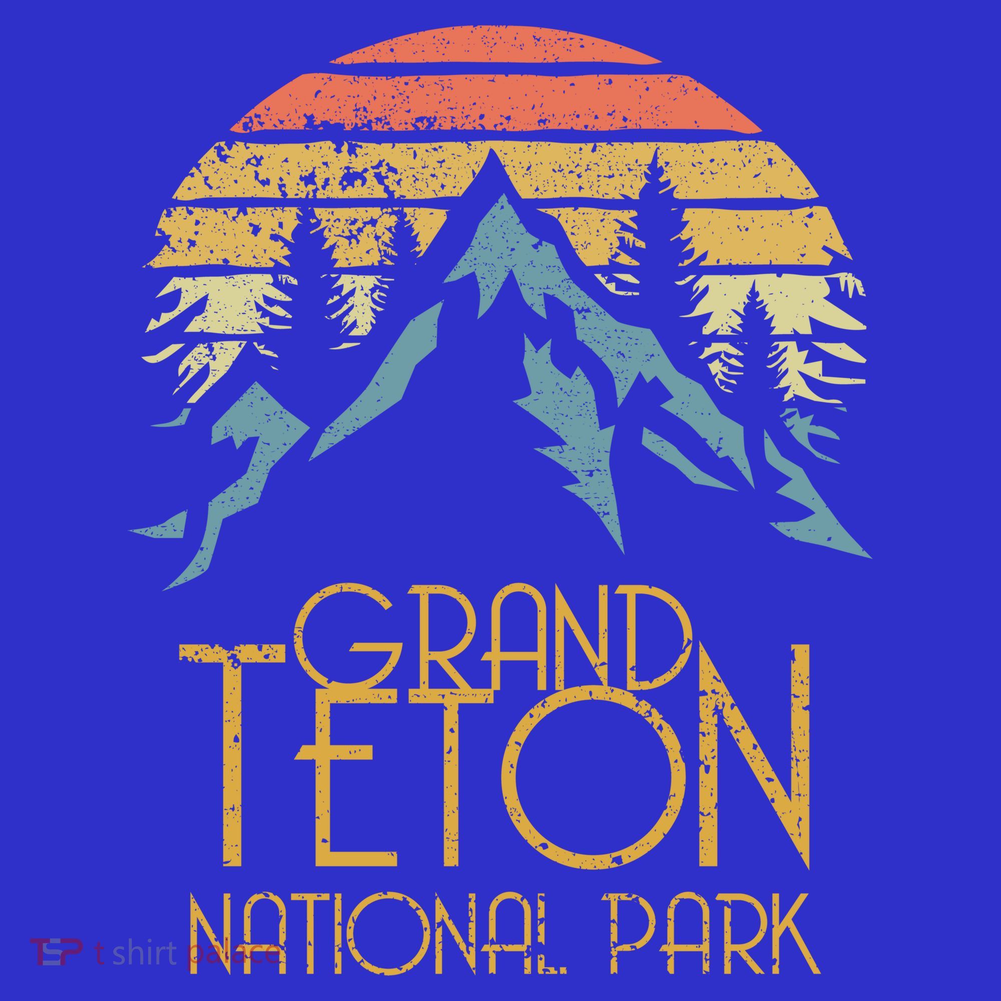 Vintage Grand Teton National Park Wyoming Retro Sweagift T-Shirt