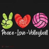 Volleyball Gift Tie Dye Peace Love Volleyball Sport Lover Gift Women's Hoodie thumb 2