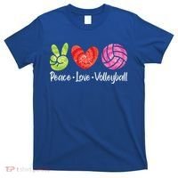 Volleyball Gift Tie Dye Peace Love Volleyball Sport Lover Gift T-Shirt thumb 0