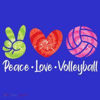 Volleyball Gift Tie Dye Peace Love Volleyball Sport Lover Gift Women's Tank Top thumb 5