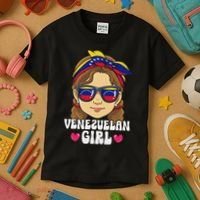 Venezuelan Girl Venezuela Kids T-Shirt thumb 3