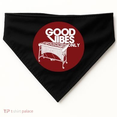 Vibraphone Good Vibes Only Vibraphonist Marimba Player USA-Made Doggie Bandana