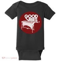 Vibraphone Good Vibes Only Vibraphonist Marimba Player Baby Bodysuit thumb 0