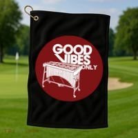 Vibraphone Good Vibes Only Vibraphonist Marimba Player Golf Towel thumb 1