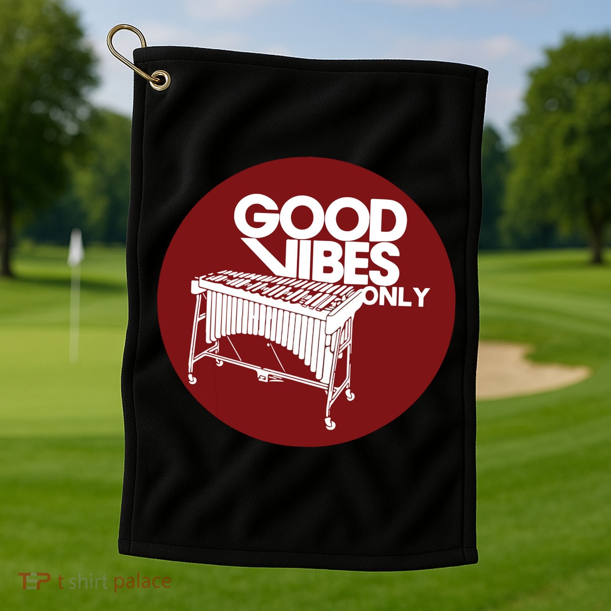 Vibraphone Good Vibes Only Vibraphonist Marimba Player Golf Towel