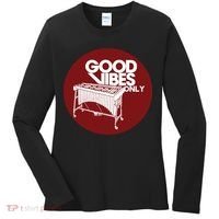 Vibraphone Good Vibes Only Vibraphonist Marimba Player Women's Long Sleeve Shirt thumb 0