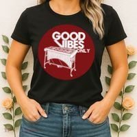 Vibraphone Good Vibes Only Vibraphonist Marimba Player Women's T-Shirt thumb 2