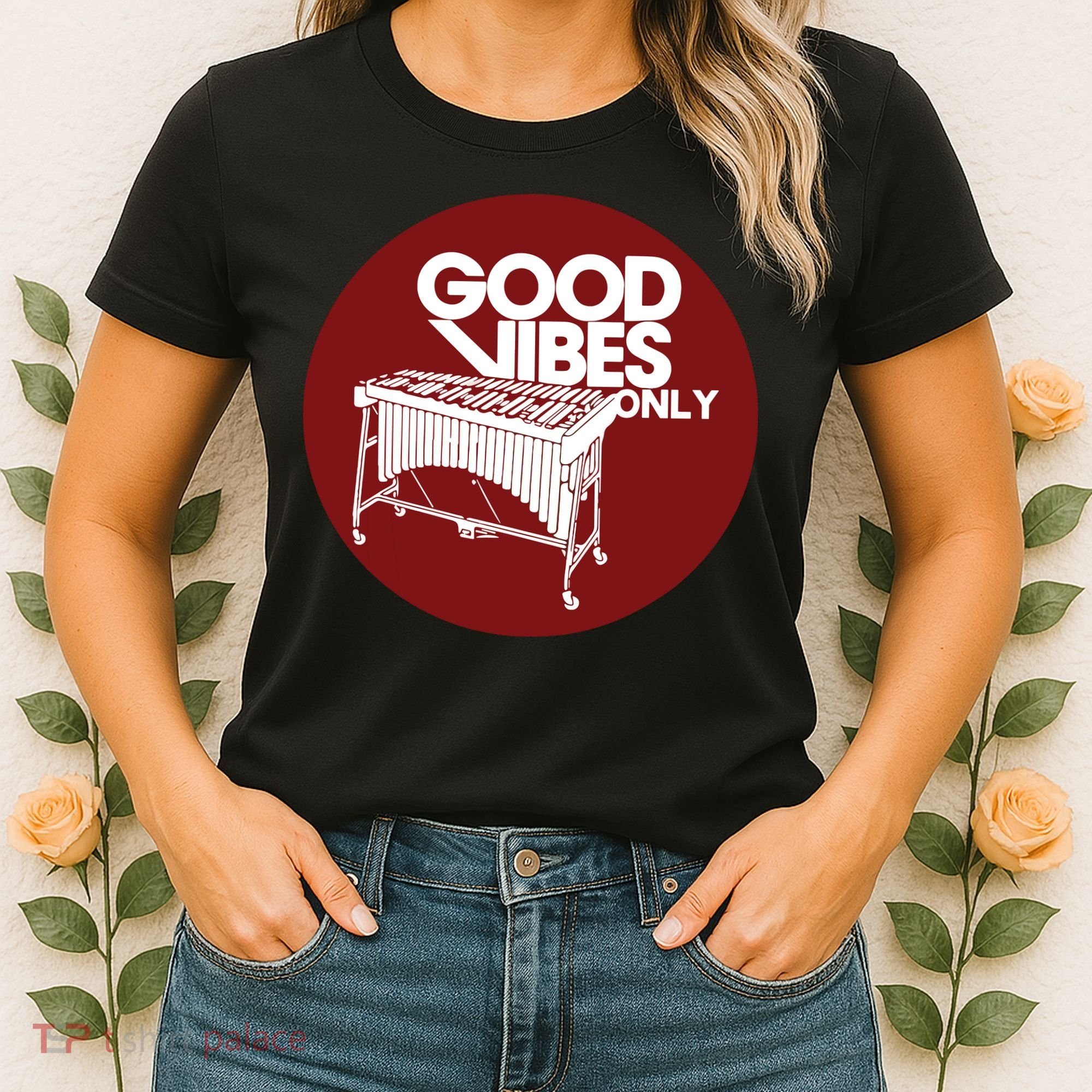 Vibraphone Good Vibes Only Vibraphonist Marimba Player Women's T-Shirt