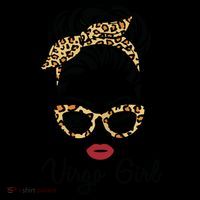 Virgo Girl Woman Face Leopard Bandana Wink Eye Coffee Mug thumb 5