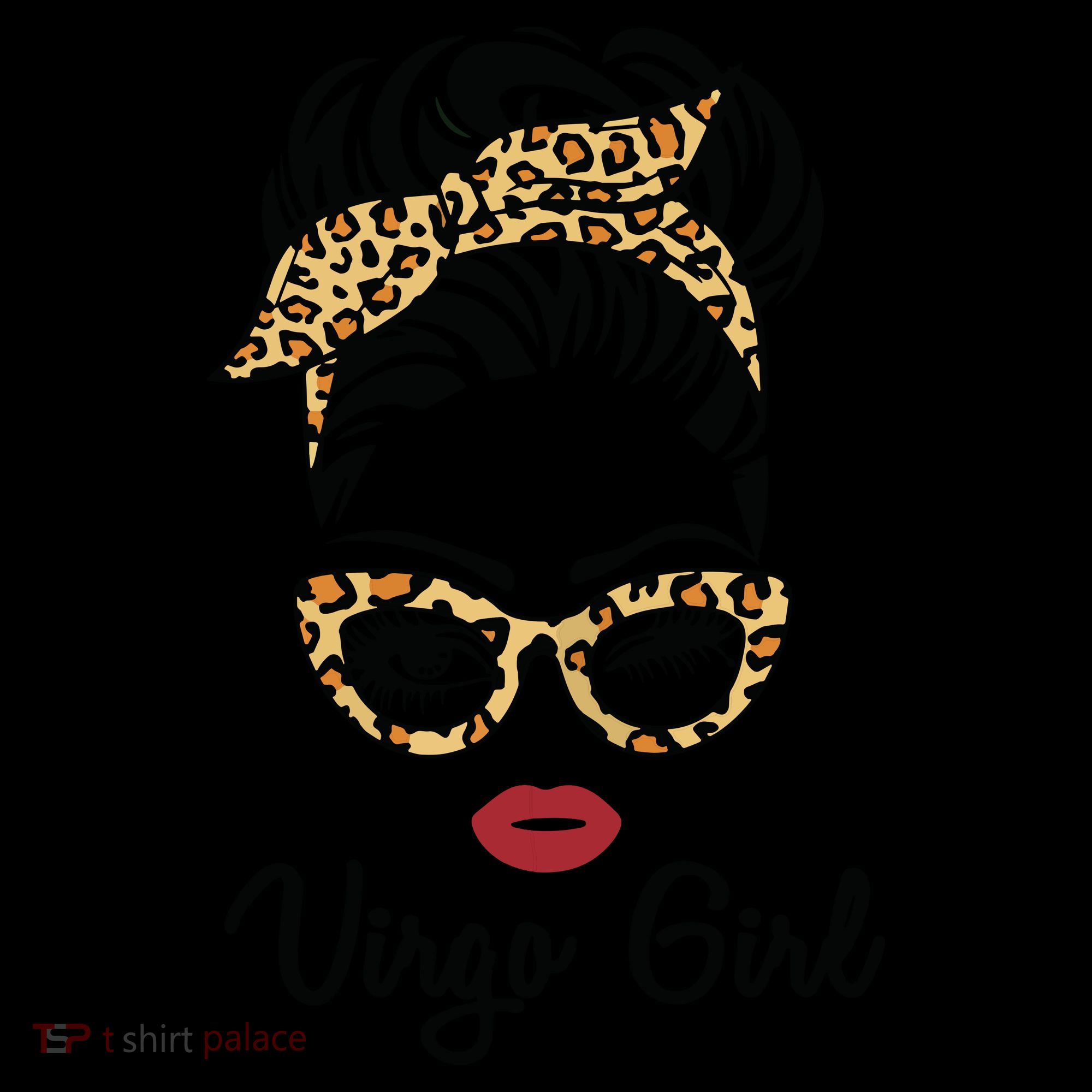 Virgo Girl Woman Face Leopard Bandana Wink Eye Coffee Mug