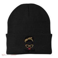 Virgo Girl Woman Face Leopard Bandana Wink Eye Beanie thumb 0