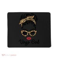 Virgo Girl Woman Face Leopard Bandana Wink Eye Mousepad thumb 0