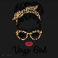 Virgo Girl Woman Face Leopard Bandana Wink Eye Women's Tank Top thumb 5