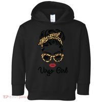 Virgo Girl Woman Face Leopard Bandana Wink Eye Toddler Hoodie thumb 0