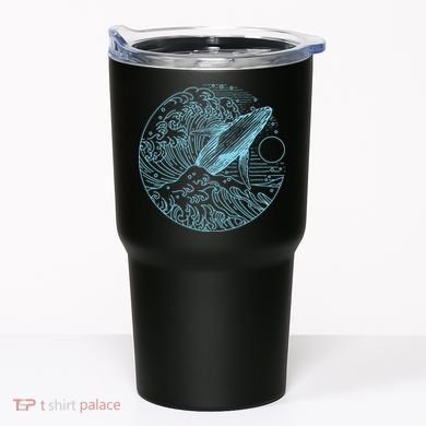 Vintage Great Wave Leaping Humpback Whale Tumbler