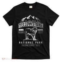 Vintage Grey Wolf Yellowstone National Park T-Shirt thumb 0