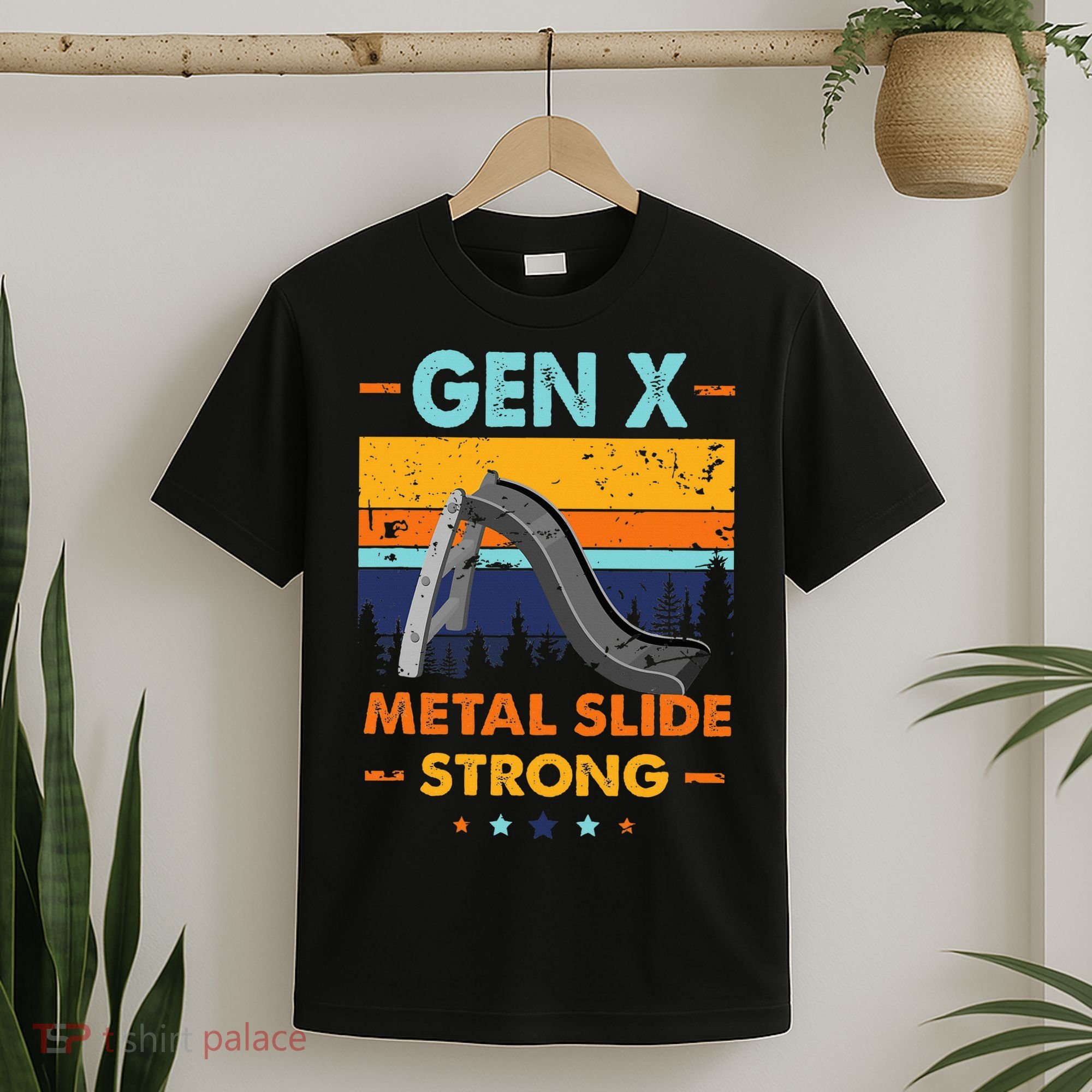 Vintage Gen X Generation Sarcasm Gen X Metalslide A Strong T-Shirt