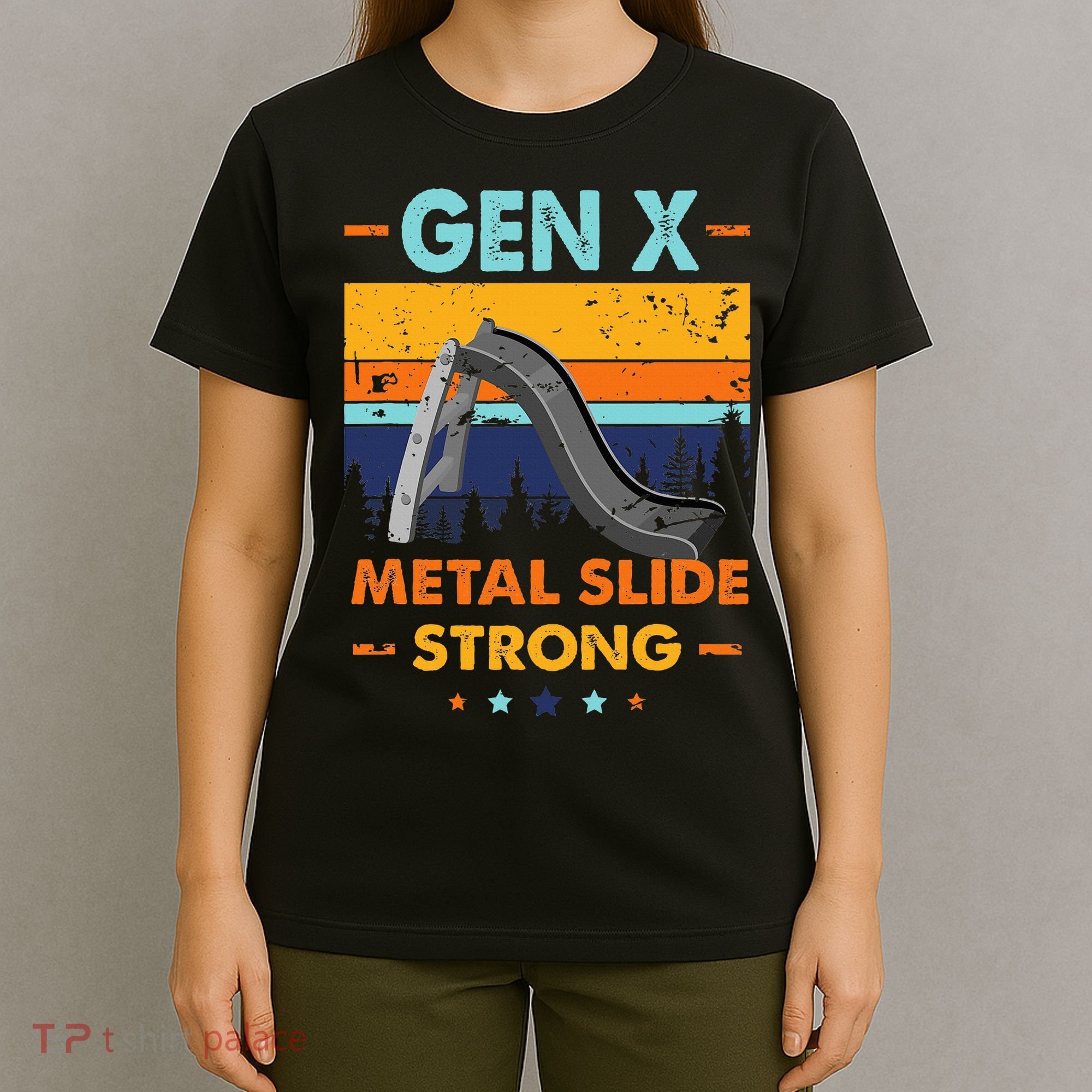 Vintage Gen X Generation Sarcasm Gen X Metalslide A Strong T-Shirt
