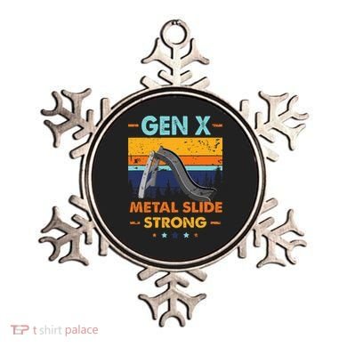 Vintage Gen X Generation Sarcasm Gen X Metalslide A Strong Ornament