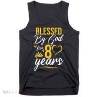 Vintage Happy 80 Years Blessed By God For 80th Birthday Gift Tank Top thumb 0