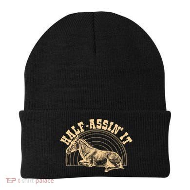 Vintage Half Assin It Mule Donkey Beanie