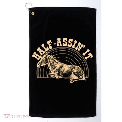 Vintage Half Assin It Mule Donkey Golf Towel