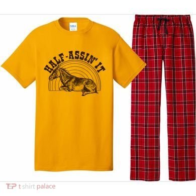 Vintage Half Assin It Mule Donkey Pajama Set