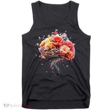 Vintage Human Anatomy Brain Colorful Brain Science Tank Top