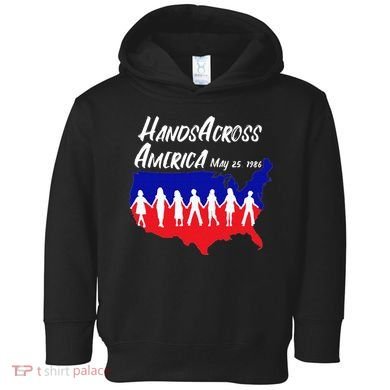 Vintage Hands Across America 1986 Toddler Hoodie