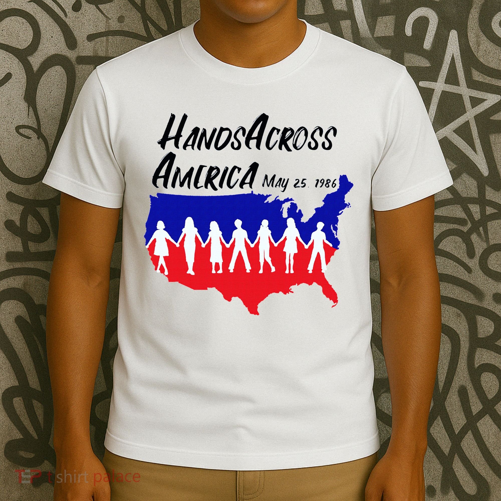 Vintage Hands Across America 1986 T-Shirt